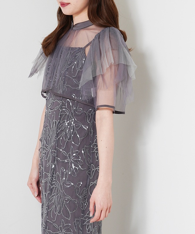 フラワーレースセットドレス