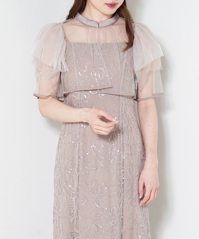 フラワーレースセットドレス