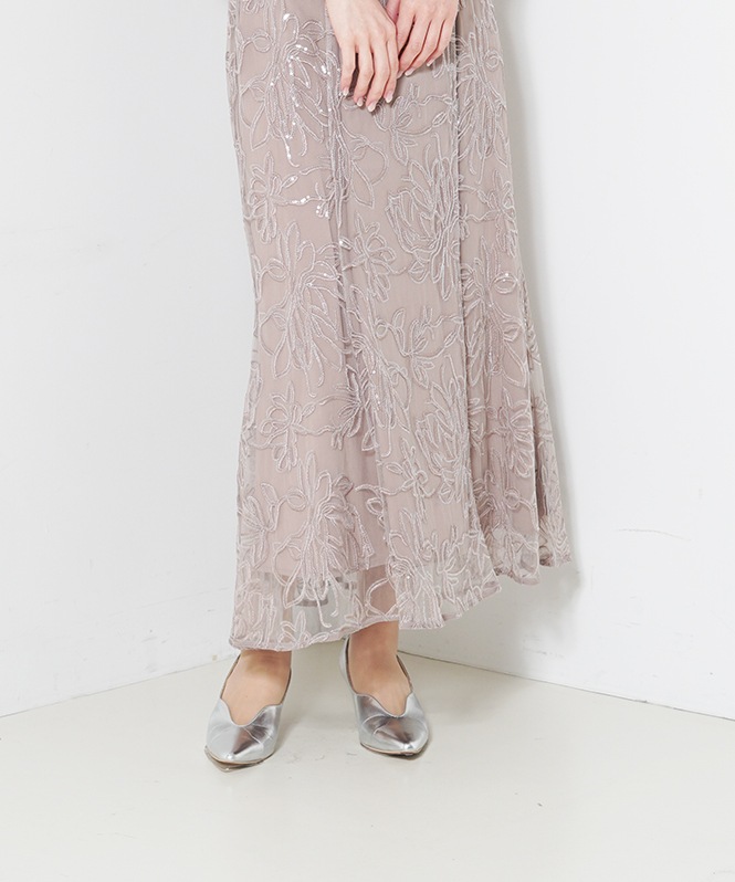 フラワーレースセットドレス