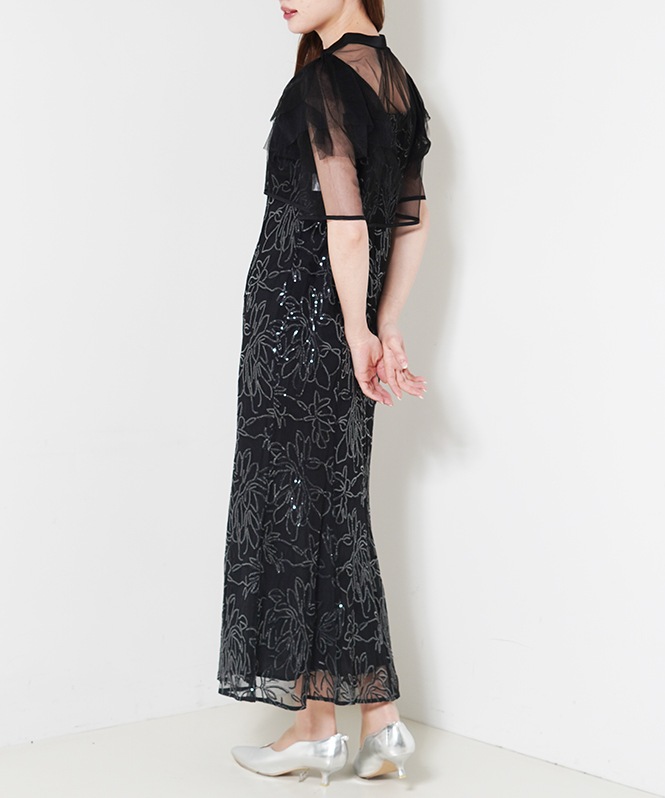 フラワーレースセットドレス