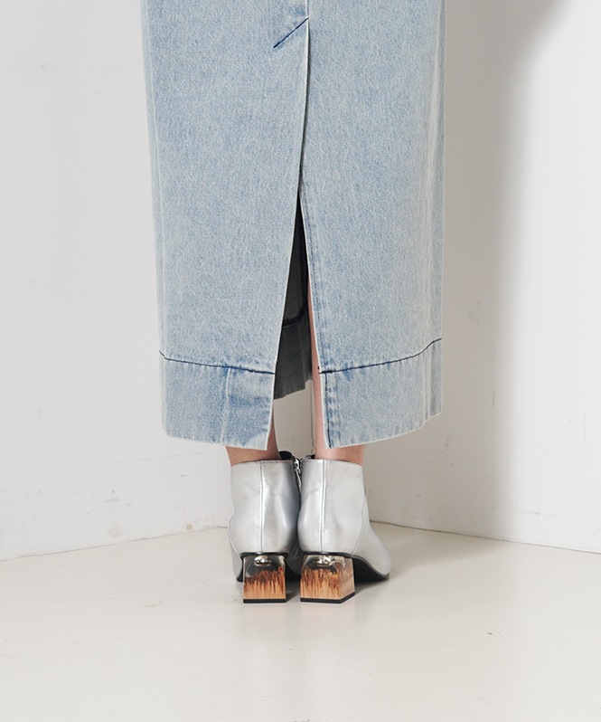 バックベルトデニムジャンスカ