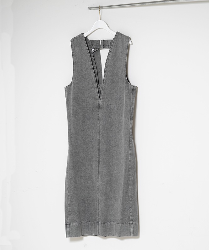 バックベルトデニムジャンスカ