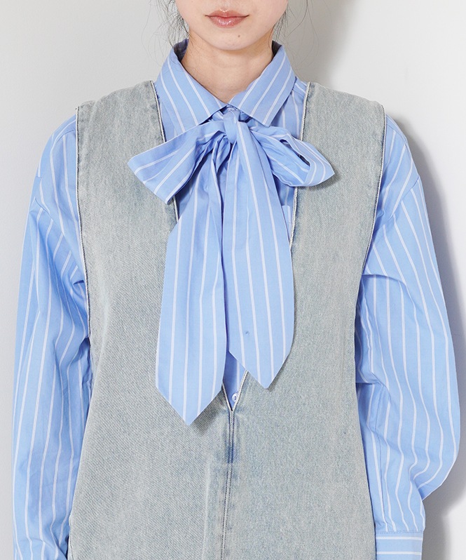 バックベルトデニムジャンスカ