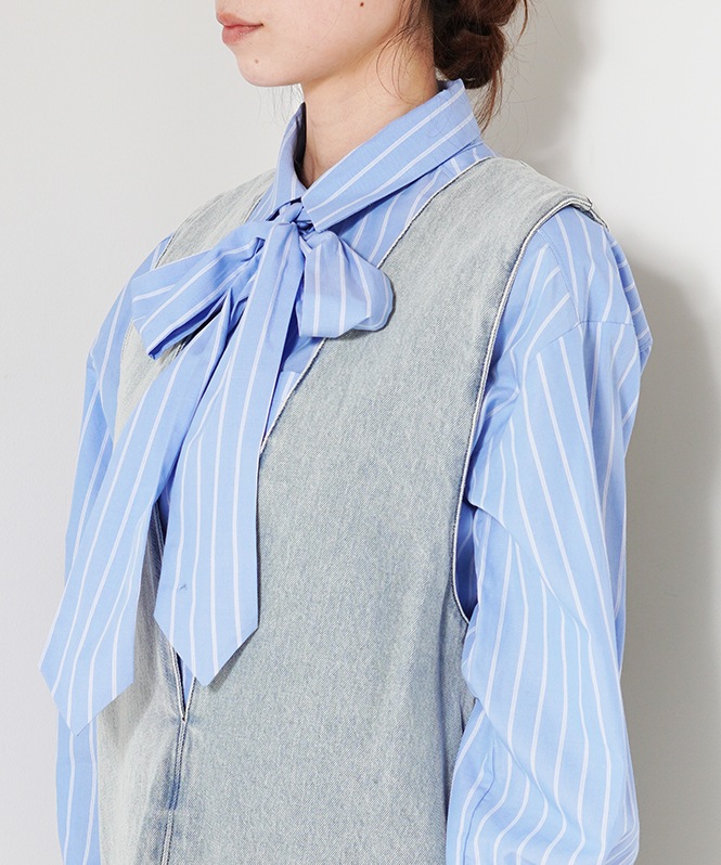 バックベルトデニムジャンスカ