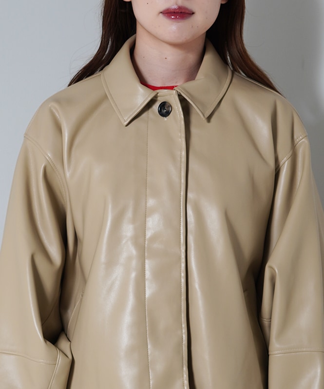 上下着2WAY合皮ブルゾン