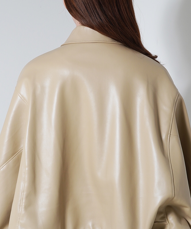 上下着2WAY合皮ブルゾン