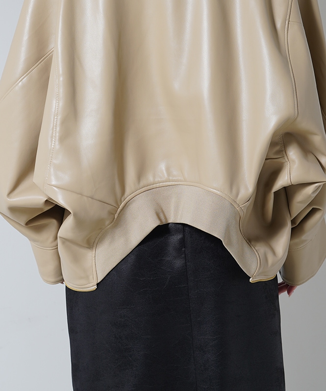 上下着2WAY合皮ブルゾン
