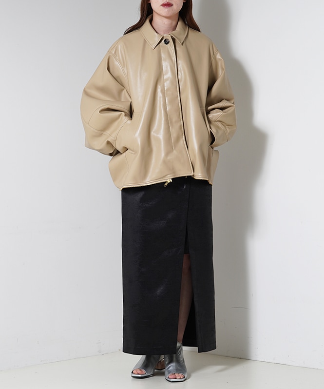 上下着2WAY合皮ブルゾン