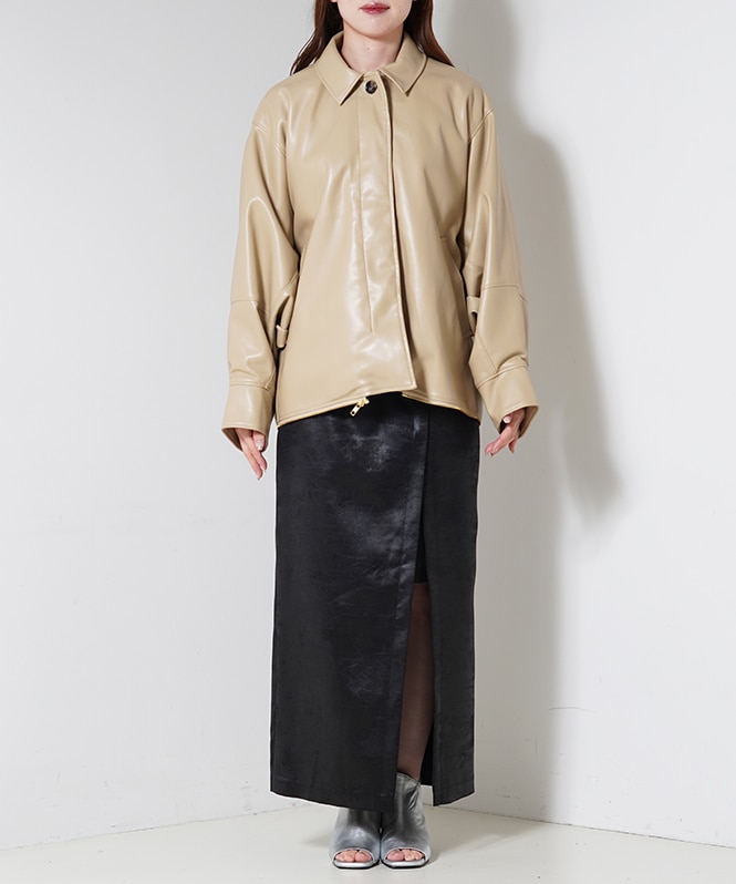 上下着2WAY合皮ブルゾン