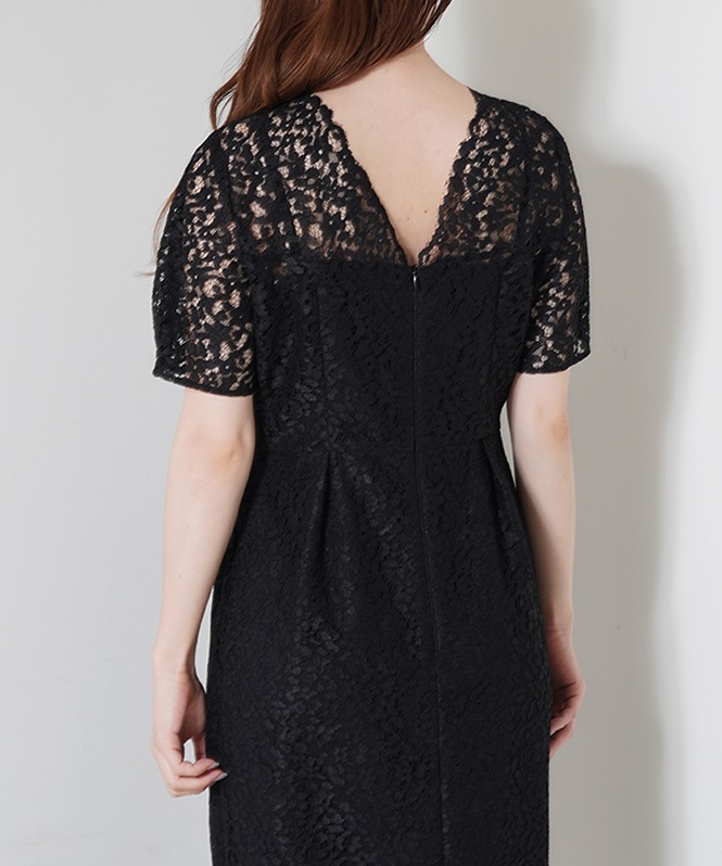 kaene パイピングレースマーメイドドレス