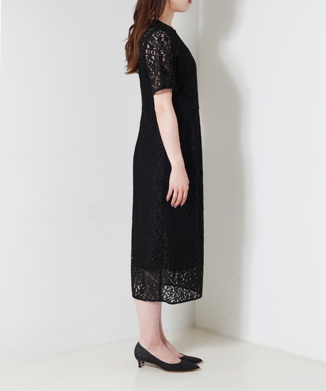 kaene パイピングレースマーメイドドレス