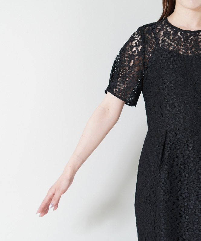 kaene パイピングレースマーメイドドレス