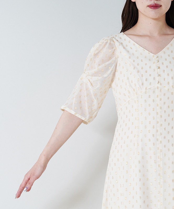 ラメドットワンピース