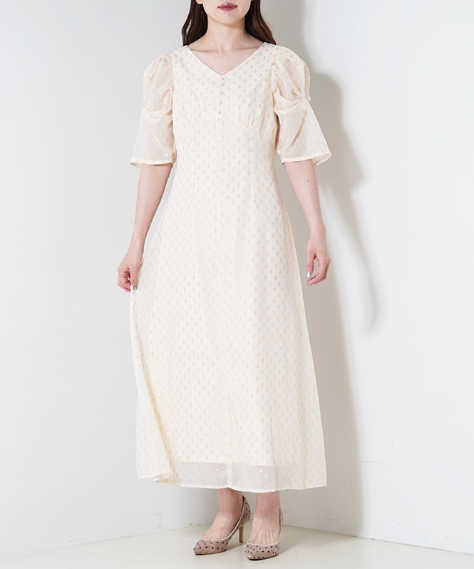 ラメドットワンピース