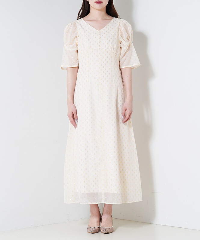 ラメドットワンピース