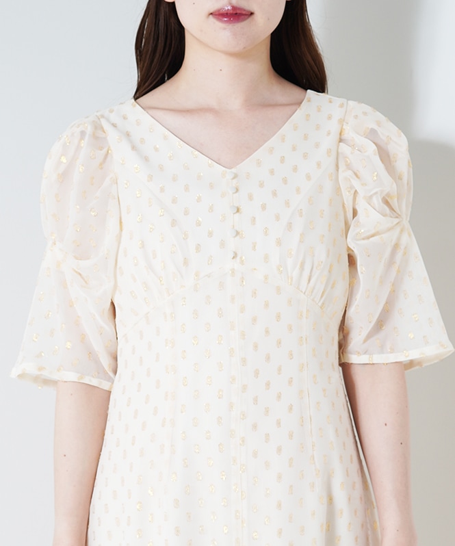 ラメドットワンピース