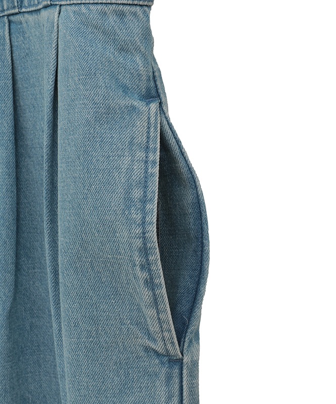 サロペット・オーバーオール・オールインワン CLANE SQUARE SLEEVE DENIM ALL IN ONE CLANE - スクエア―スリーブ デニムオールインワン - SQUARE