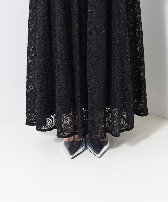 イ★新品★ LE’RURE 新作Prism lace A-lineドレス Prism lace A-line dressのドレス|Dorry Doll / LE'RURE