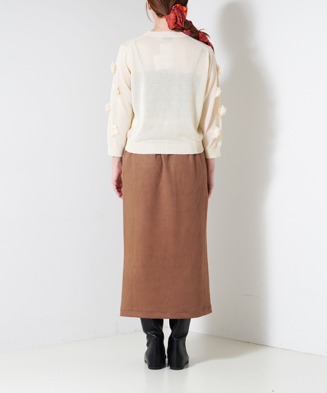 なー。ページ フラワーモチーフニットカーディガン | OUTER,カーディガン