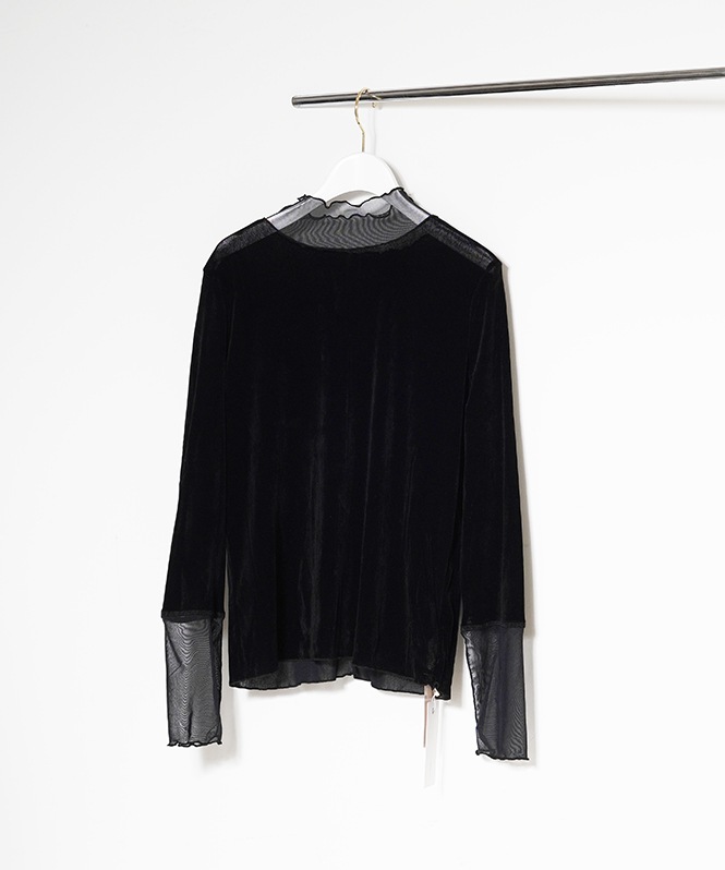 シアーベロアハイネック