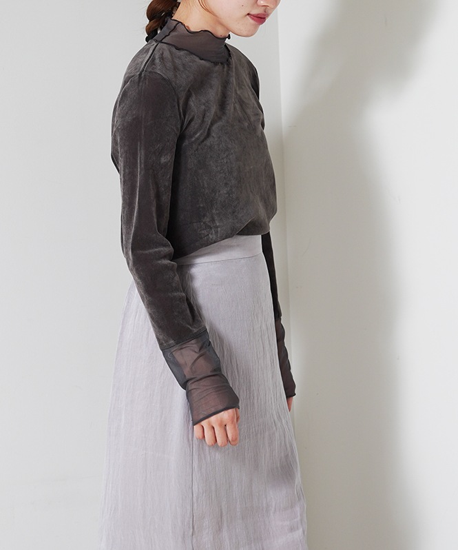 シアーベロアハイネック