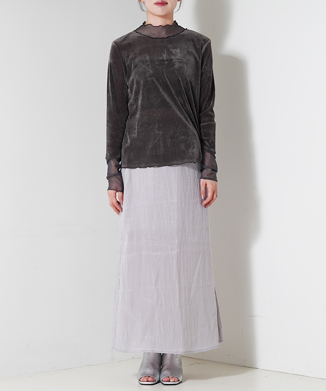 シアーベロアハイネック