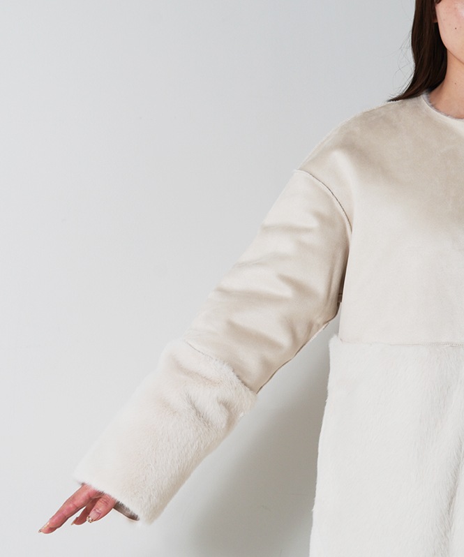 ファイクムートンノーカラーコート | ALL ITEM | ROOM903 online