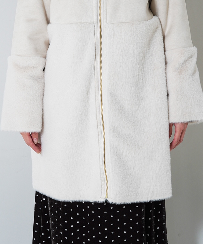 ファイクムートンノーカラーコート | ALL ITEM | ROOM903 online