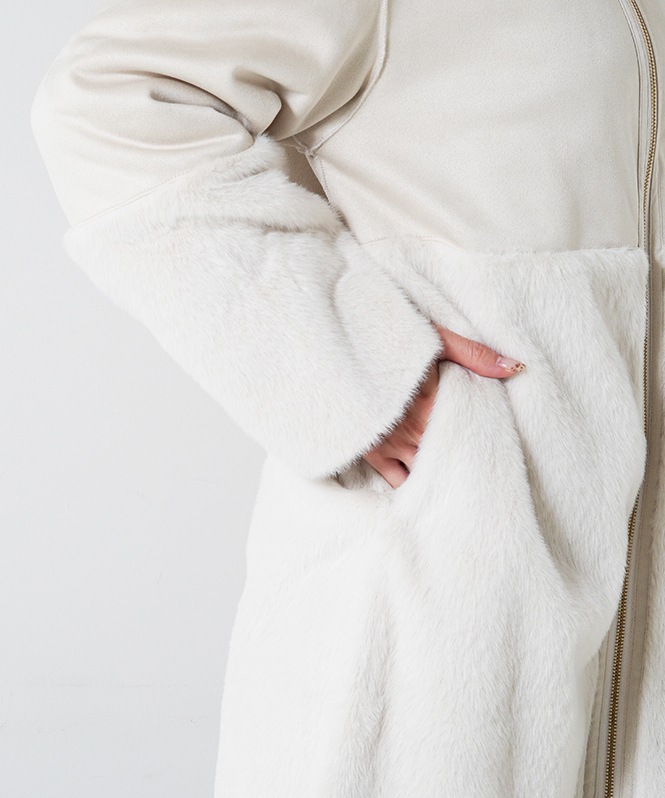 ファイクムートンノーカラーコート | ALL ITEM | ROOM903 online