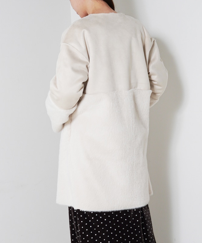 ファイクムートンノーカラーコート | ALL ITEM | ROOM903 online