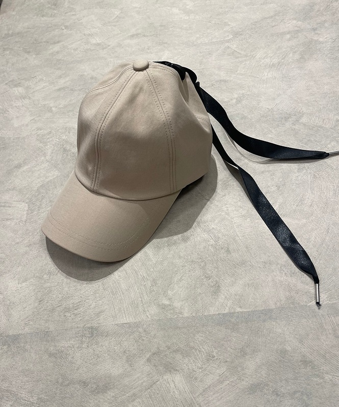 レースアップリボンCAP