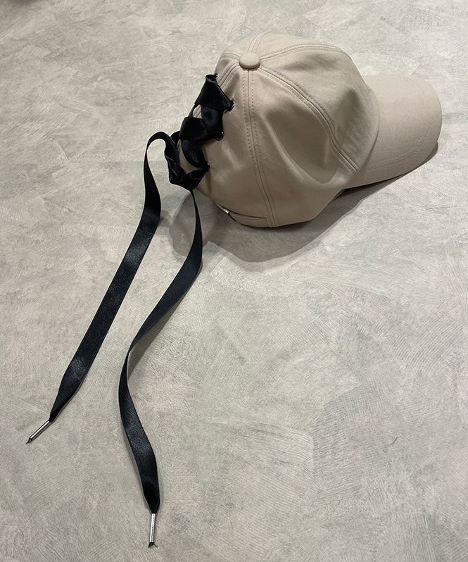 レースアップリボンCAP