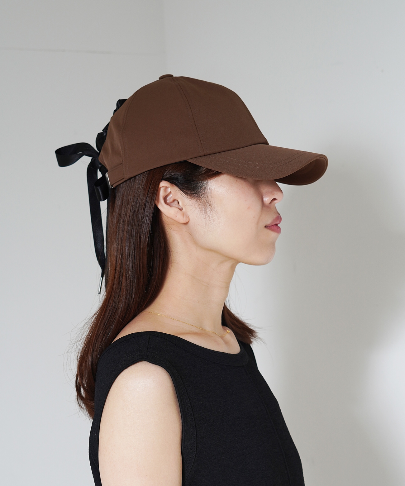 レースアップリボンCAP