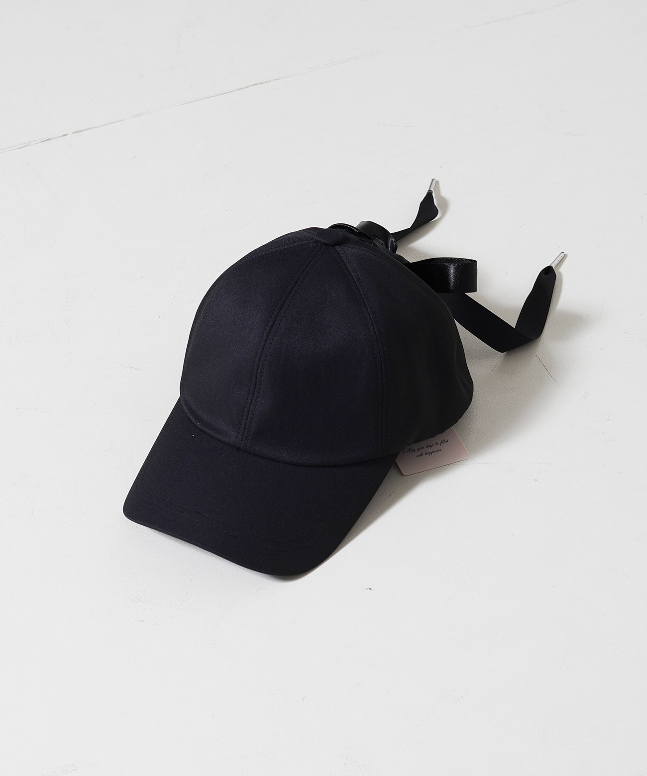 レースアップリボンCAP