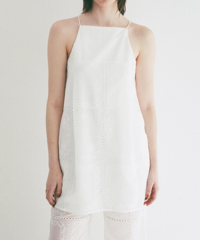 サロペット・オーバーオール・オールインワン CLANE EMBROIDERY LACE CAMI ALL IN ONE EMBROIDERY LACE CAMI ALL IN ONE | ONEPIECE,サロペット