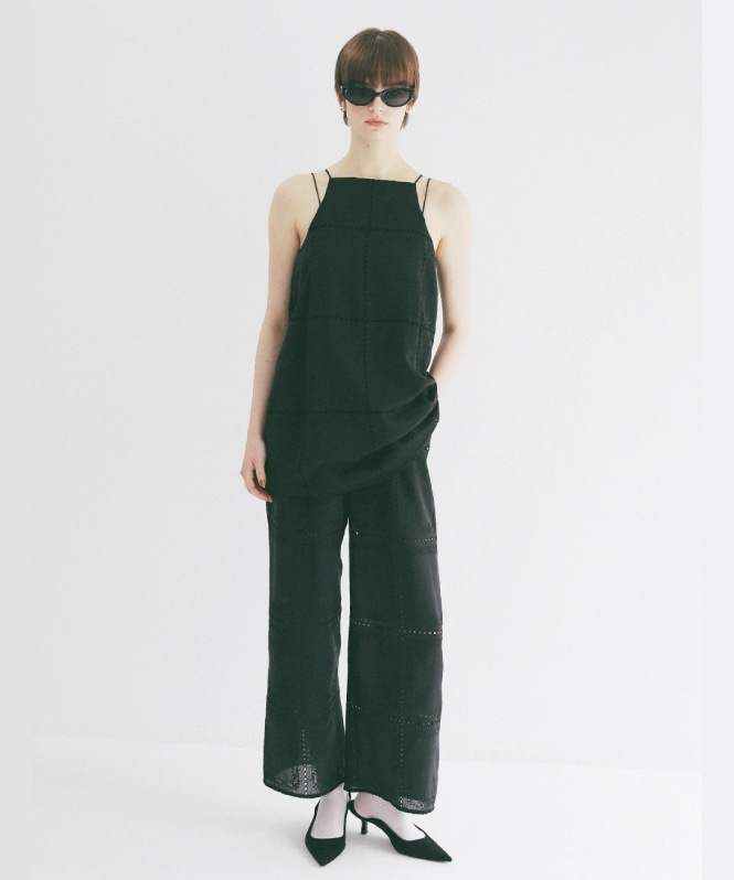 EMBROIDERY LACE CAMI ALL IN ONE | ONEPIECE,サロペット