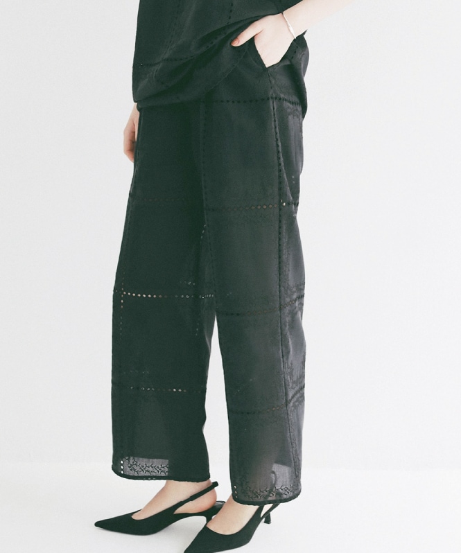 EMBROIDERY LACE CAMI ALL IN ONE | ONEPIECE,サロペット
