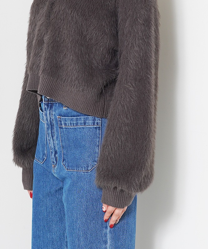 シャギーカーディガン