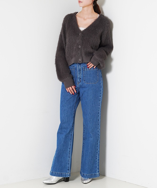 シャギーカーディガン