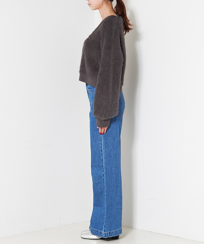 シャギーカーディガン