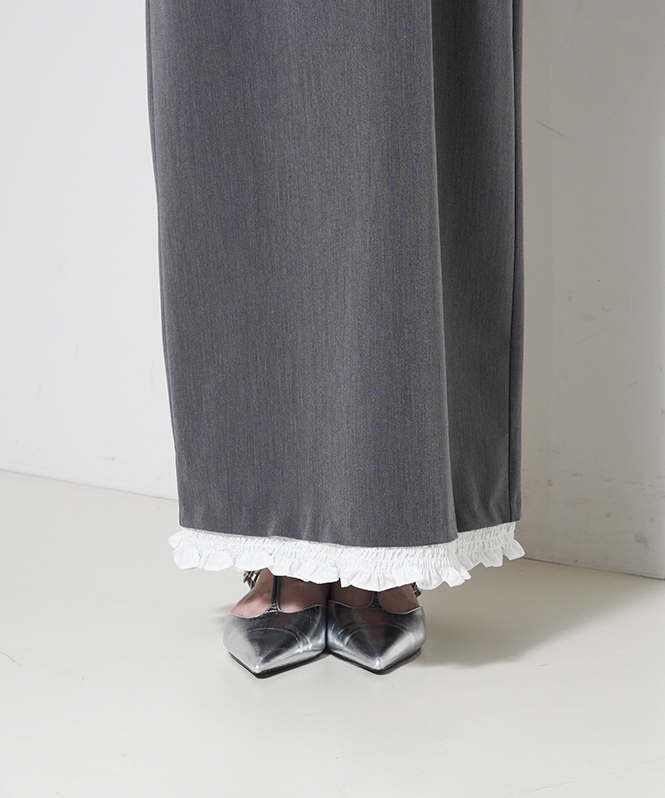 frills trim long dress | DRESS,DRESS | ROOM903 online