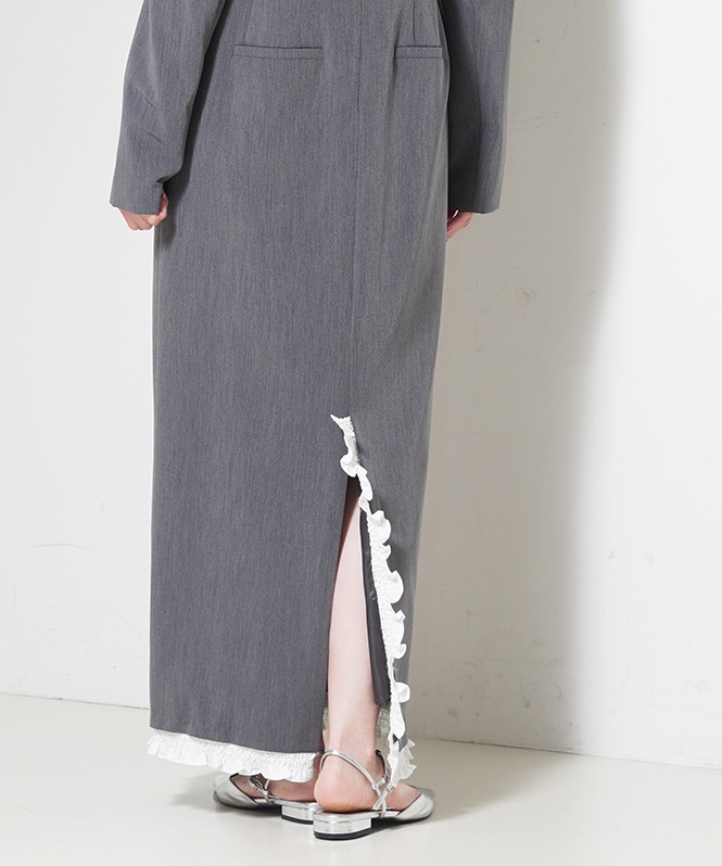 frills trim long dress | DRESS,DRESS | ROOM903 online