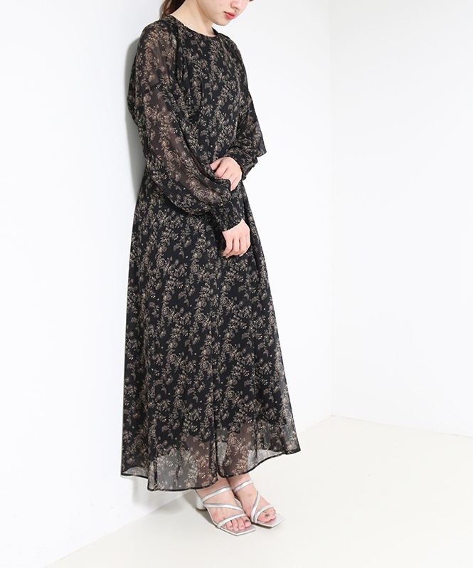 AMLILE 花柄シアーワンピース | 【2026SS】MORE SALE,SALE ONEPIECE