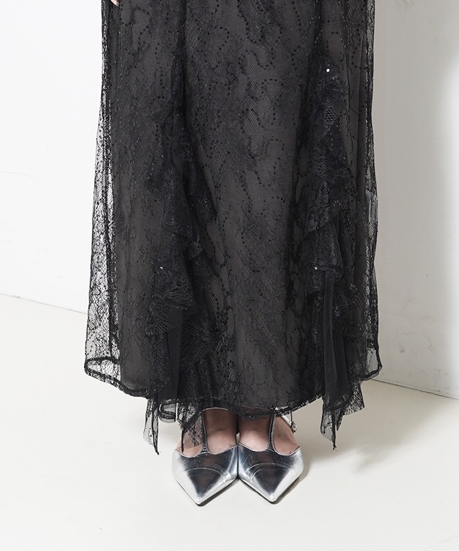 spardle lace satin dress