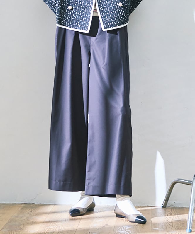 TRタックワイドパンツ