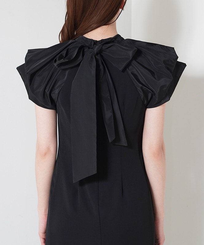 スーツ・フォーマル・ドレス ANDRESD drape dress BLACK drape velour dress | ANDRESD