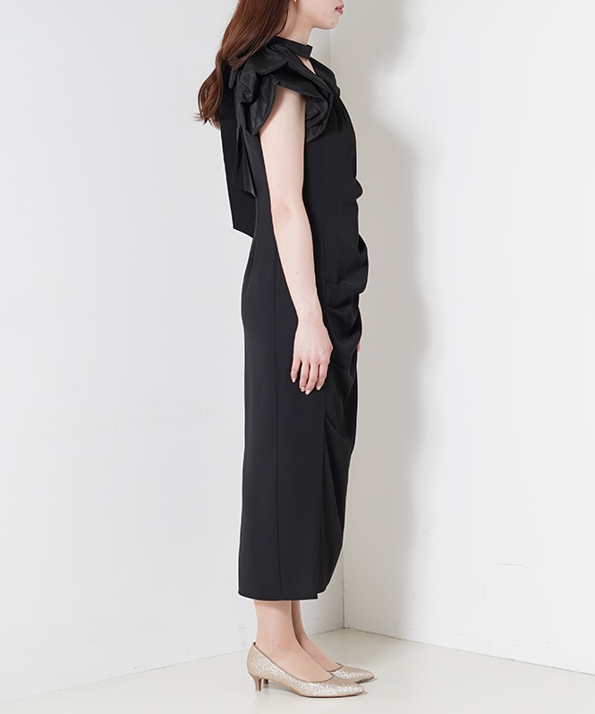 スーツ・フォーマル・ドレス ANDRESD drape dress BLACK ANDRESD drape dress | DRESS,DRESS | ROOM903 online