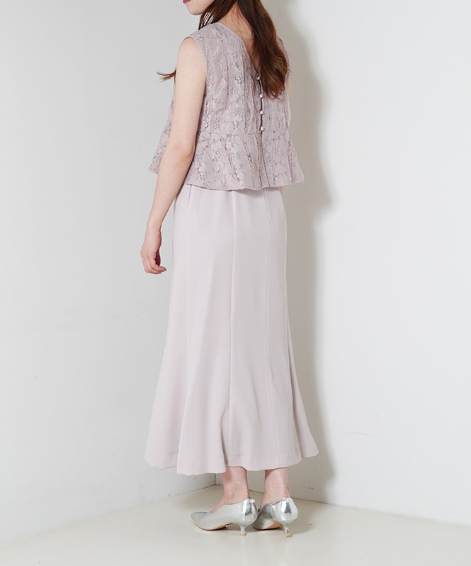 ジャガードビスチェ付きドレス