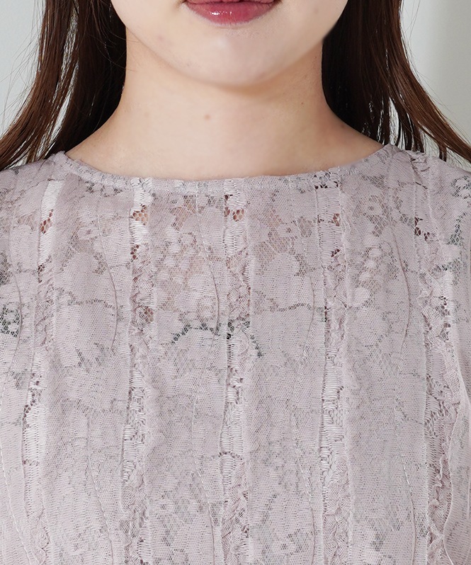 ジャガードビスチェ付きドレス