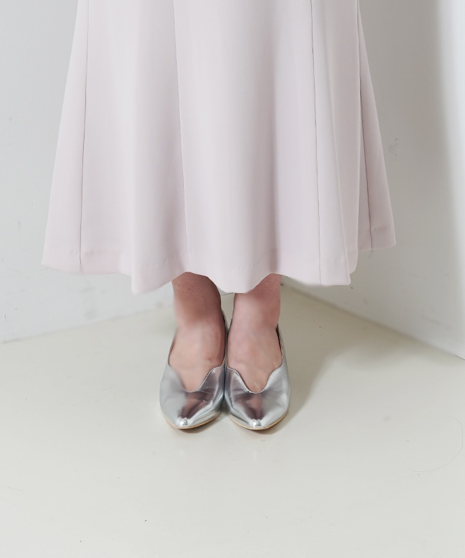 ジャガードビスチェ付きドレス